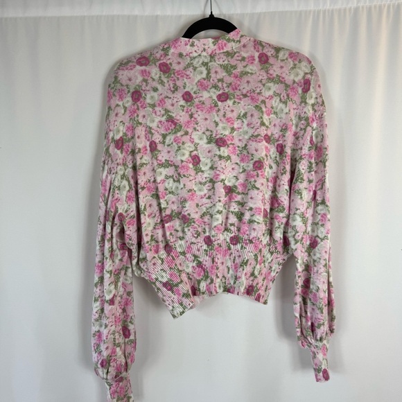 INC International Concepts Pink floral print Knit Top Size: M - Picture 12 of 16